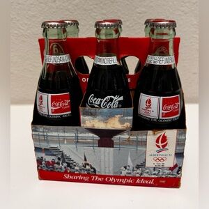 Coca Cola 6pk. bottles in original packaging 1992 Albertville Winter Olympics